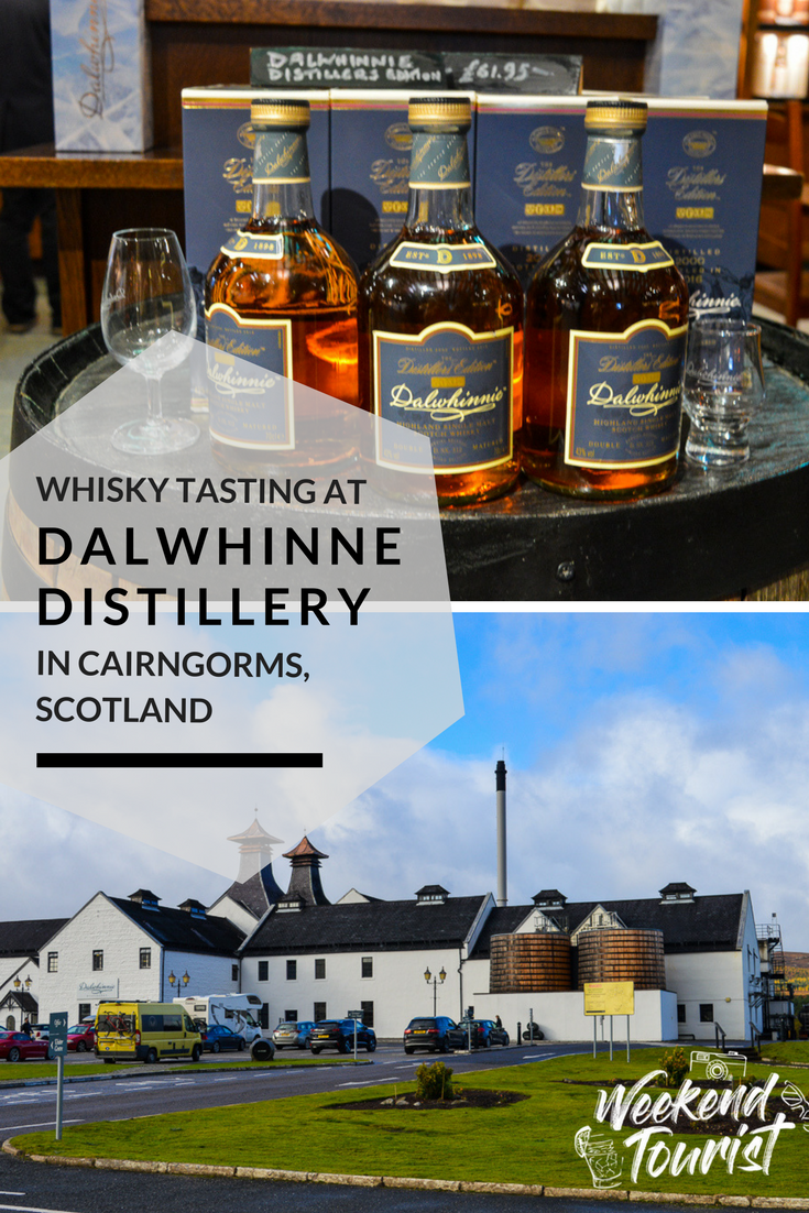 Whisky tasting at Dalwhinnie Distillery in Caringorms, Scotland